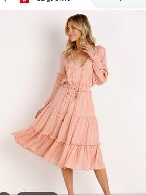 NWDT Spell Soiree Clementine Midi Dress - Peach Pink